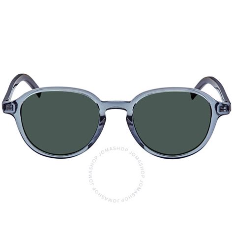 Dior Homme Black Tie Green Round Men's Sunglasses